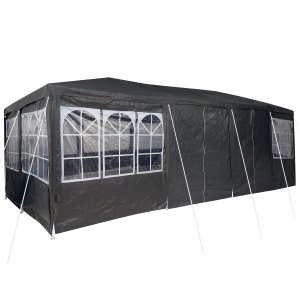 vidaXL vidaXL Namiot imprezowy z 12 ścianami antracytowymi 8x4 m PE 2