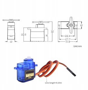 ROSFIX SERWO TOWER PRO KONWERTER SG90 9G DO ARDUINO AVR RC DRONY ROBOTY 5