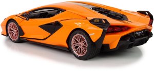 Auto R/C Lamborghini Sian FKP 37 Rastar 1:14 Pomarańczowe Na Pilota 7