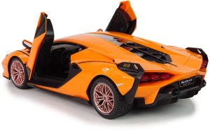 Auto R/C Lamborghini Sian FKP 37 Rastar 1:14 Pomarańczowe Na Pilota 8