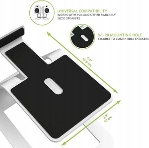 Kanto SE4 Podwyższone podstawki na średnie głośniki Kolor: Biały 2