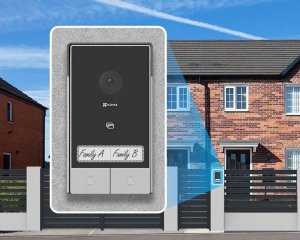 Zestaw wideodomofonowy EZVIZ HP7 z dwoma panelami bramowymi 5