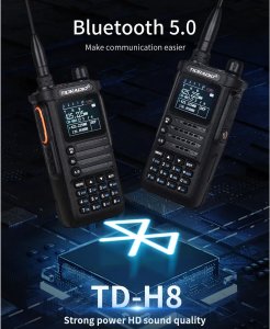 TIDRadio H8 10W radiotelefon z BlueTooth 136-174MHz oraz 400-520MHz 4