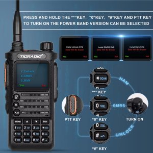 TIDRadio H8 10W radiotelefon z BlueTooth 136-174MHz oraz 400-520MHz 8