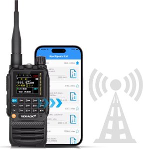 TIDRadio H3 5W radiotelefon z BlueTooth, odbiornikiem na 8 pasm w tym AirBand 5