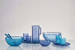 Guzzini VANITY sztućce do sałaty Sea blue 15