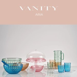 Guzzini VANITY sztućce do sałaty Sea blue 2