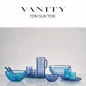 Guzzini VANITY sztućce do sałaty Sea blue 3