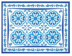 Guzzini BLUES Tischset Mediterranean blue 1