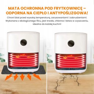Extralink Home | Ochronna mata pod air fryer | 60x45 cm 2