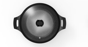 CASSEROLE DOMOLETTI BL MARBLE D28CM 6.1L 3