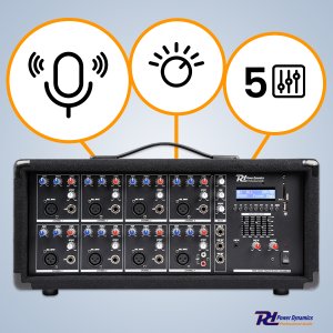 Mentor Powermikser 8-kanałowy PDM-C805A Power Dynamics one size 8