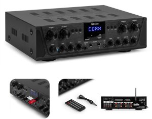 Wzmacniacz audio  PV240BT 4 strefowy 400W BT USB SD FM pilot Power Dynamics one size 1