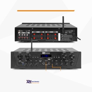 Power Dynamics Wzmacniacz audio PV240BT 4 strefowy 400W BT USB SD FM pilot one size 11