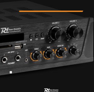 Power Dynamics Wzmacniacz audio PV240BT 4 strefowy 400W BT USB SD FM pilot one size 15