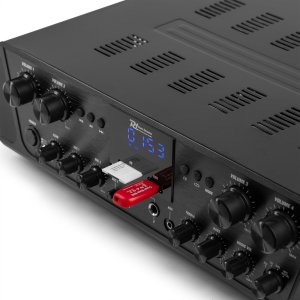 Power Dynamics Wzmacniacz audio PV240BT 4 strefowy 400W BT USB SD FM pilot one size 18