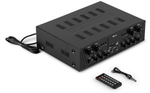 Power Dynamics Wzmacniacz audio PV240BT 4 strefowy 400W BT USB SD FM pilot one size 19