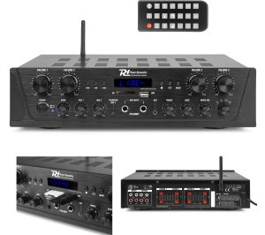 Power Dynamics Wzmacniacz audio PV240BT 4 strefowy 400W BT USB SD FM pilot one size 9
