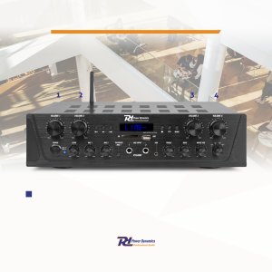 Power Dynamics Wzmacniacz audio PV240BT 4 strefowy 400W BT USB SD FM pilot one size 10
