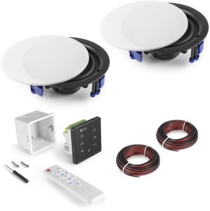 Zestaw: Wzmacniacz audio do montażu w ścianie z 2 głośnikami sufitowymi Powerline A50B one size 1