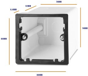 Zestaw: Wzmacniacz audio do montażu w ścianie z 2 głośnikami sufitowymi Powerline A50B one size 4