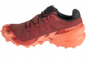 Buty trailowe damskie Salomon Speedcross 6 GTX - rum/red/clay 2