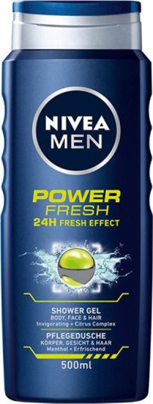Nivea Men Power Fresh Żel pod prysznic 500ml 1