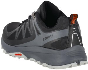 BPIEMONT - Półbuty robocze PIEMONT męskie lekkie wygodne tkanina Oxford połączona z PU wciągane do pracy górskie - zielono-czarno-pomarańczowy 46 4