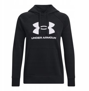 Bluza damska Under Armour Rival Fleece Big Logo Hoody - black/white 2