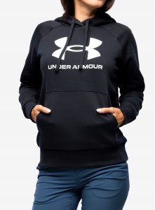 Bluza damska Under Armour Rival Fleece Big Logo Hoody - black/white 8