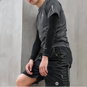 Rękawki przeciwsłoneczne kolarskie rowerowe z filtrem UPF50+ 3 szt. - czarne Rękawki przeciwsłoneczne kolarskie rowerowe z filtrem UPF50+ 3 szt. - czarne 4