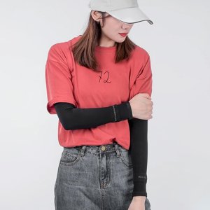 Rękawki przeciwsłoneczne kolarskie rowerowe z filtrem UPF50+ 3 szt. - czarne Rękawki przeciwsłoneczne kolarskie rowerowe z filtrem UPF50+ 3 szt. - czarne 5