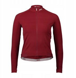 Bluza rowerowa damska POC W Ambient Thermal Jersey - garnet red 1