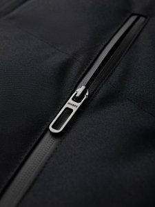 Długa ciepła kurtka męska typu parka z kapturem  czarna V2 OM-JALJ-0182 XL 9