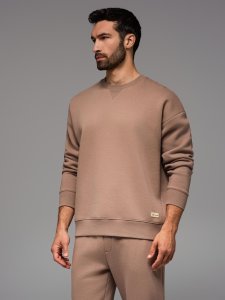 Komplet dresowy dla par UNISEX w stylu athleisure ze spodniami i bluzą - brązowy V16 Z109 XL/XXL 5