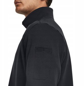Bluza z zamkiem 1/2 Under Armour Tac Rival Job Fleece - black/black/black 1