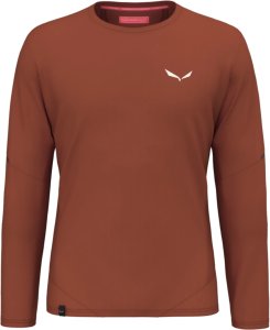 Bluza bez kaptura Salewa Pedroc Dry L/S Tee - bombay brown 1