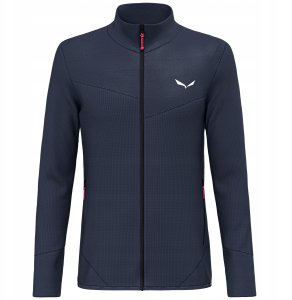 Bluza bez kaptura Salewa Puez Waffle Hyb PL Jacket - navy blazer 1