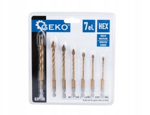 Kpl. wierteł do szkła i ceramiki 7el. HEX (10/40) 2