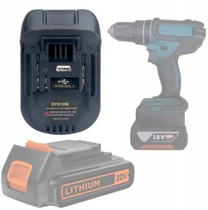 ADAPTER DO NARZĘDZI MAKITA 18V KONWERTER BATERII BLACK&DECKER STANLEY HQ 1