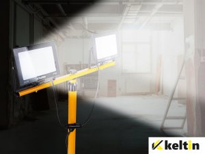 Naświetlacz KELTIN Naświetlacz LED 2x50W ze statywem budowlanym teleskopowym i przewodem – barwa biała neutralna 4500K (1) 15