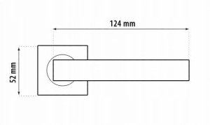 Drzwi Przesuwne DOOR HANDLE QUBIK SATIN NICKEL 2