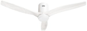 Hombli smarter Deckenventilator mit Licht, White & White Wood 1