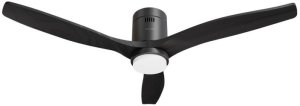 Hombli smarter Deckenventilator mit Licht, Black & Black Wood 1