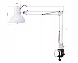 Lampka biurkowa Activeshop biała 9