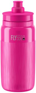 Bidon rowerowy Elite FLY Tex, różowy (pink Fluo), 550 ml 1