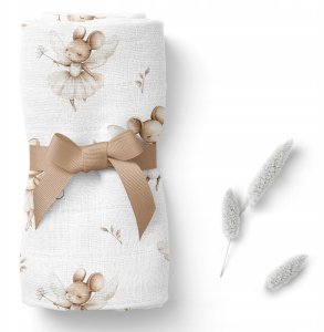 Monroe BOCIOLAND BL195-PIELUSZKA BAMBUSOWA 110X110 MYSZKI 4