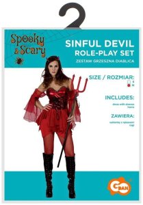 Strój dla dorosłych Grzeszna Diablica rozm. M 1