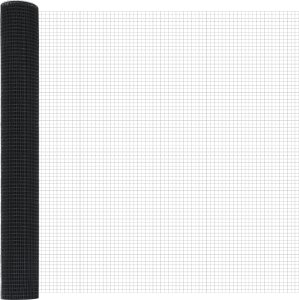 vidaXL Ogrodzenie spawane z 13 słupkami flanszowymi Szare 1,2x25 m Stal 2