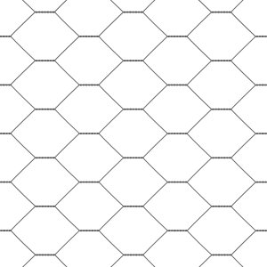 vidaXL Ogrodzenie sześciokątne Szare 1.5x10 m Stalowe, Słupki ogrodzeniowe Szare 32 mm 200 cm Stal ocynkowana 3